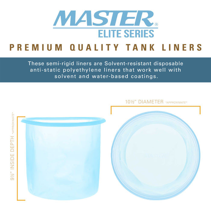 2.8 Gallon Paint Pressure Pot Tank Liners, Pack of 48 - Disposable Liners that Fit Most 2.5 to 2.8 Gallon Tanks, TCP Global Models