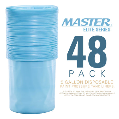 5 Gallon Paint Pressure Pot Tank Liners, Pack of 48 - Disposable Liners that Fit Most 5 Gallon Tanks,  Models - Pail Bucket Liner