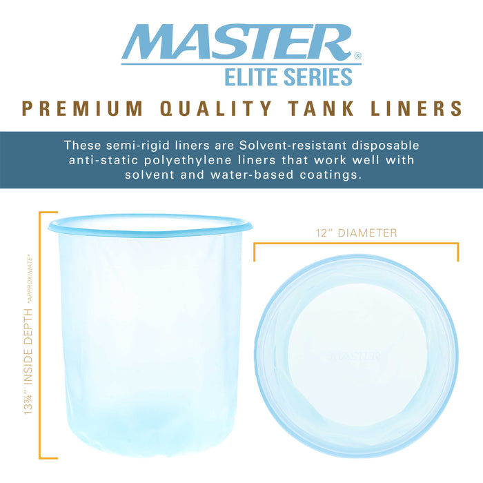 5 Gallon Paint Pressure Pot Tank Liners, Pack of 48 - Disposable Liners that Fit Most 5 Gallon Tanks, TCP Global Models - Pail Bucket Liner