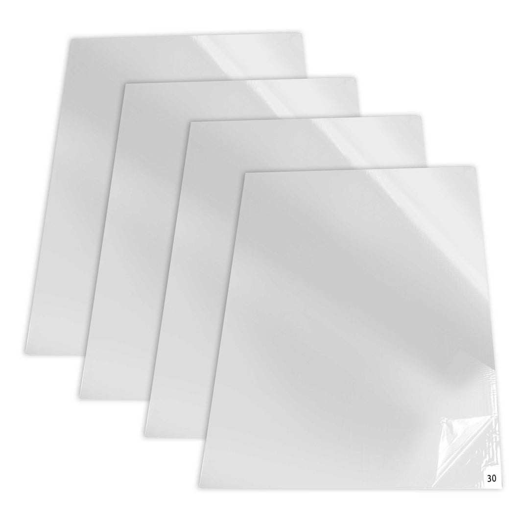 Sticky Tacky Adhesive Cleanroom Floor Mats, 24" x 36", 4 Packs of 30 White Sheets - Trap Debris, Laboratory, Spray Booth, Construction