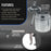 Master Elite Undercoating Spray Gun with Regulator & 25 oz Suction Feed Cup - Pneumatic Automotive Application Sprayer Undercoating Gun for Truck Bed Liner & Rust Proofing