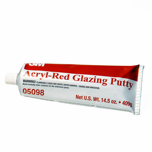 Acryl-Red General Purpose Fast Drying Glazing Putty 14.5 oz Tube, 05098