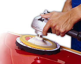 8 in. Foam Polishing Pad, Single Sided, Flat Back, 05725