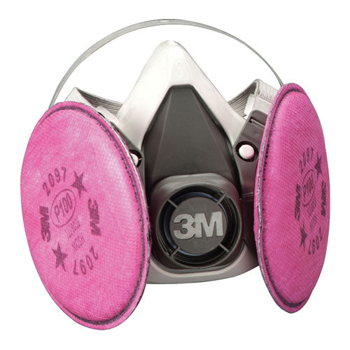 3M Half Facepiece Dust & Asbestos Respirator Packout MEDIUM Size 7182