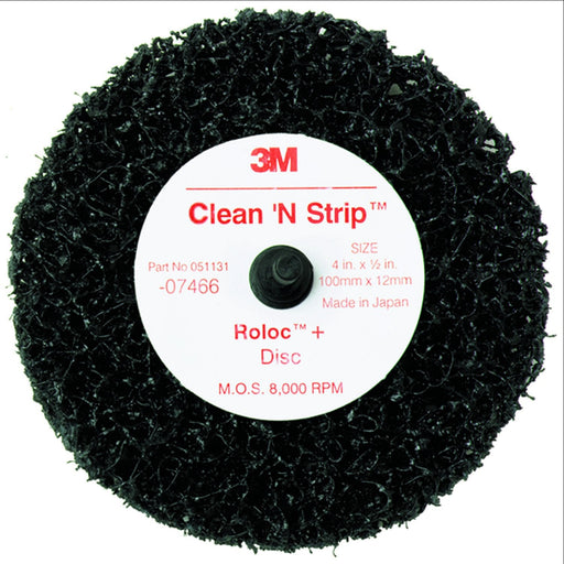 Scotch-Brite Roloc Clean and Strip Disc, Extra Coarse, 4 in. x 1/2 in, 07466 (1/Pack)