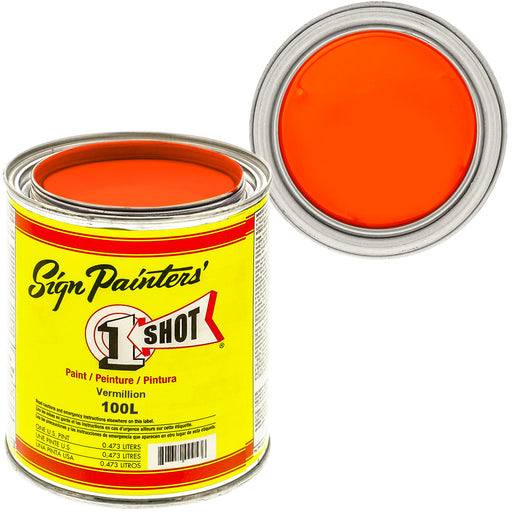 Vermillion Pinstriping Lettering Enamel Paint, 1 Quart