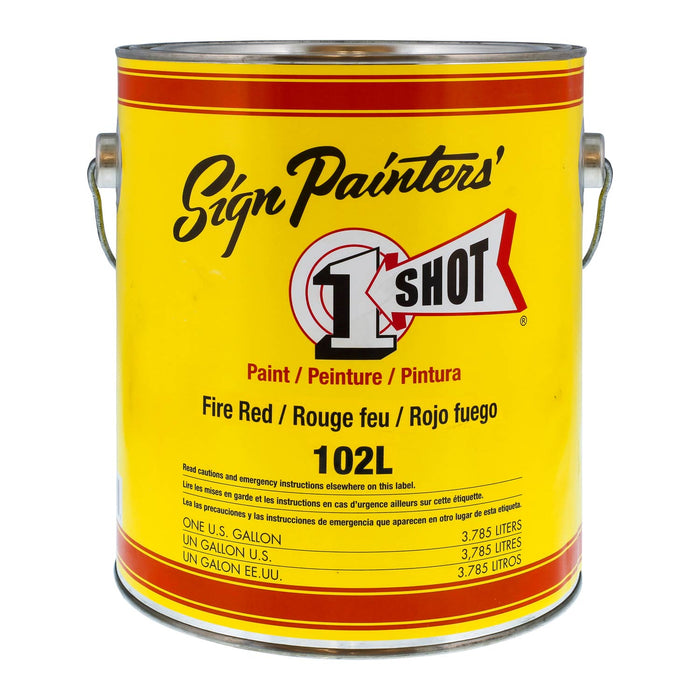 Fire Red Pinstriping Lettering Enamel Paint, Gallon