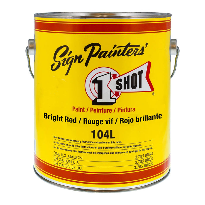 Lettering Bright Red Pinstriping Lettering Enamel Paint, Gallon