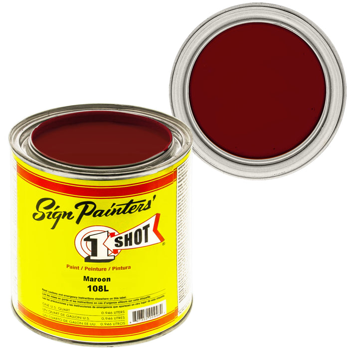 MAROON Pinstriping Lettering Enamel Paint, 1 Quart