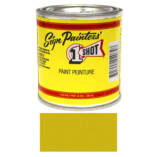 Metallic Gold Pinstriping Lettering Enamel Paint, 1/2 Pint