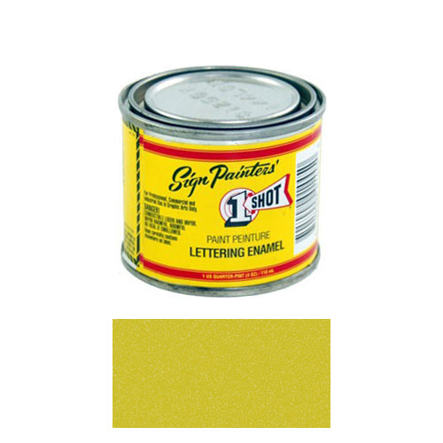 Metallic Brass Pinstriping Lettering Enamel Paint, 1/4 Pint