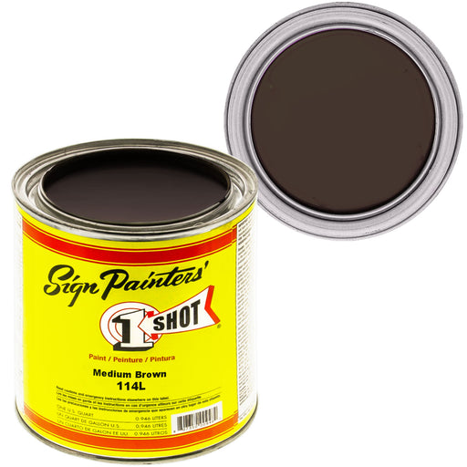 Medium Brown Pinstriping Lettering Enamel Paint, 1 Quart