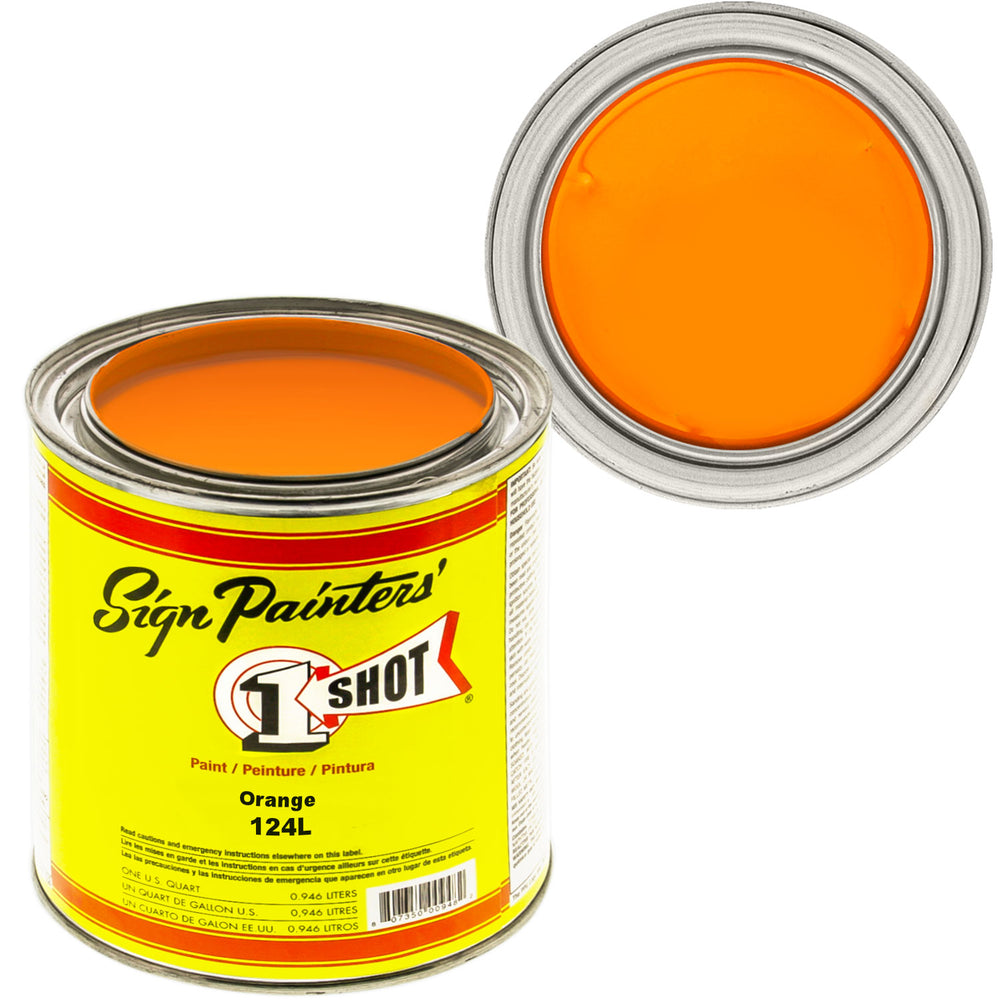 ORANGE Pinstriping Lettering Enamel Paint, 1 Quart