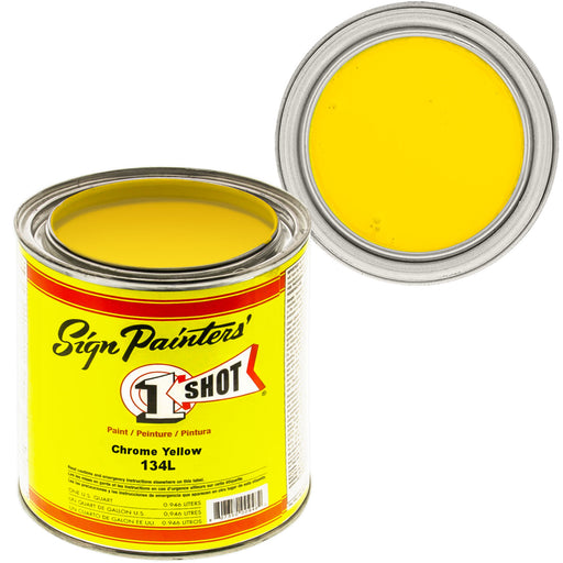 Chrome Yellow Pinstriping Lettering Enamel Paint, 1 Quart