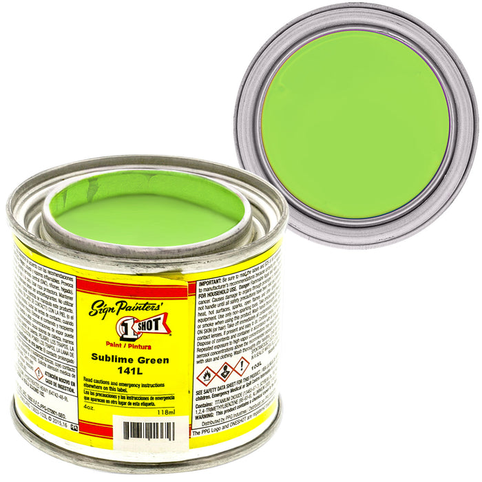 Sublime Green Pinstriping Lettering Enamel Paint, Half Pint