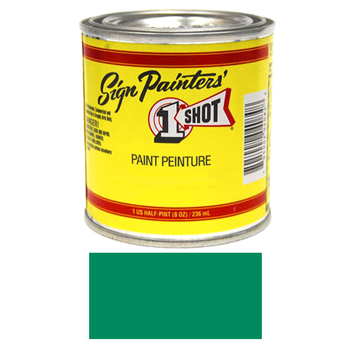 Process Green Pinstriping Lettering Enamel Paint, 1/2 Pint