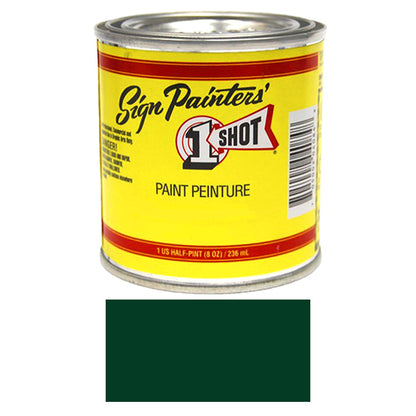 Dark Green Pinstriping Lettering Enamel Paint, 1/2 Pint