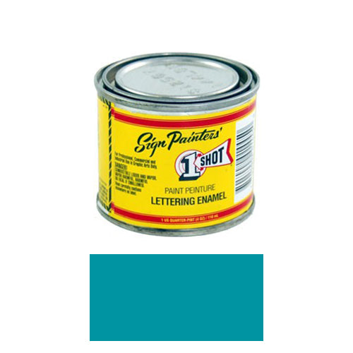 Kansas City Teal Pinstriping Lettering Enamel Paint, 1/4 Pint