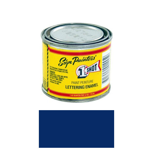 Dark Blue Pinstriping Lettering Enamel Paint, 1/4 Pint