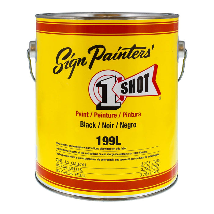 BLACK Pinstriping Lettering Enamel Paint, Gallon