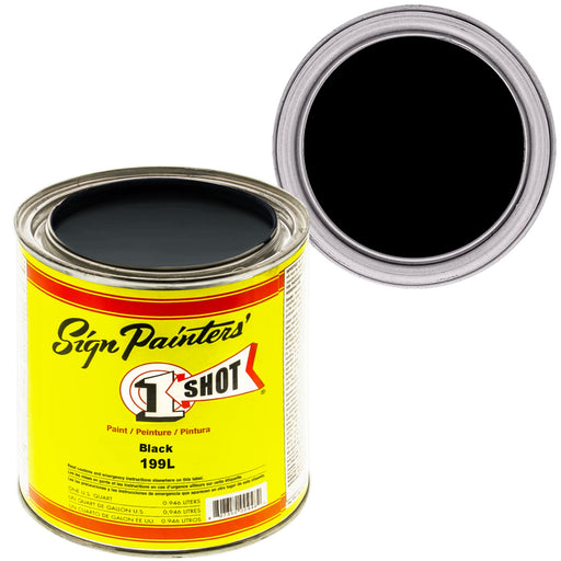 BLACK Pinstriping Lettering Enamel Paint, 1 Quart