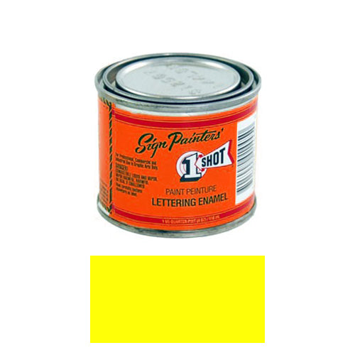 Fluorescent Chartreuse Pinstriping Lettering Enamel Paint, 1/4 Pint