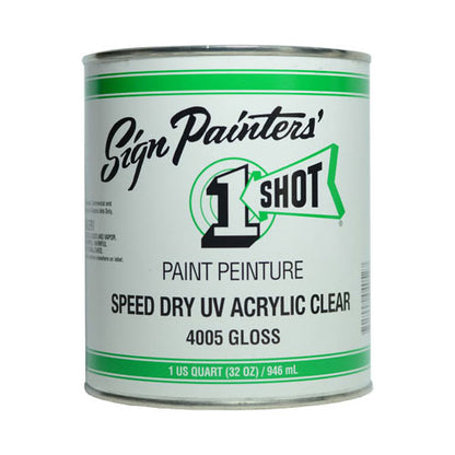 1-Shot 4005 Speed Dry Uv Acrylic Clear Qt