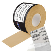 Premium 220 Grit PSA Gold Longboard Sandpaper, 2-3/4" Wide Continuous 12 Yard Roll - Self Adhesive Stickyback