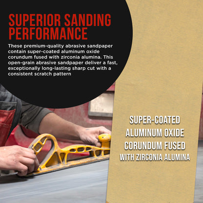 Premium 320 Grit PSA Gold Longboard Sandpaper, 2-3/4" Wide Continuous 12 Yard Roll - Self Adhesive Stickyback