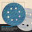 Premium 220 Grit 5" Rhombus Diamond Shape Blue Sanding Discs, 8-Hole, Box of 50 - Hook & Loop Anti-Clogging J-Cloth Dustless Sandpaper for Random Orbital Sanders, Sand Auto Paint, Wood