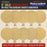 Premium 6" PSA Gold Sanding Discs, 100 Disc Variety Pack, Grits 60, 80, 100, 120, 150, 180, 220, 320, 400, 600 - Self Adhesive Stickyback Sandpaper, DA & Random Orbital Sanders - Wood
