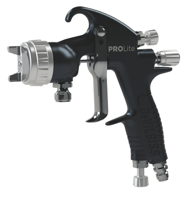 Devilbiss Prolite Pressure Feed Spray Gun, Uncupped with TE40, HV40 Air Caps, 1.0 mm. & 1.4 mm. tips