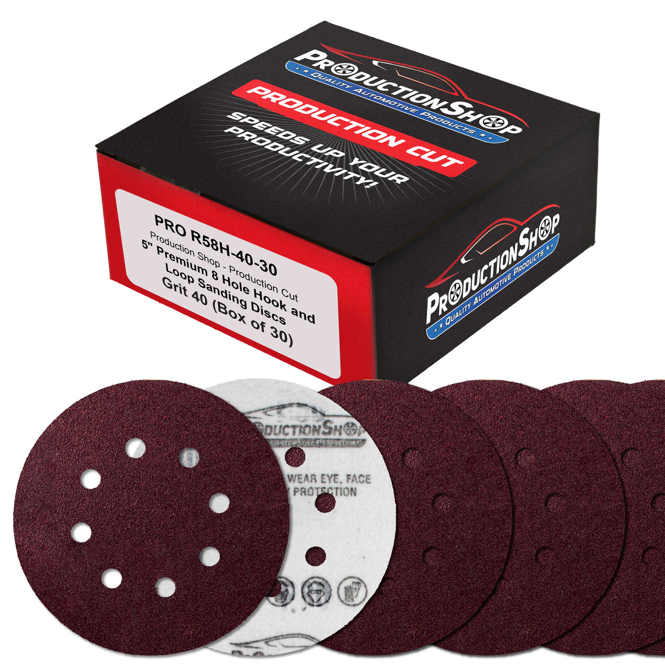 ProductionShop - 5" 8-Hole Sanding Discs