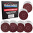 Premium 9" Red 8-Hole Pattern Sanding Discs, 30 Disc Variety Pack, Grits 60, 80, 120, 150, 180, 220 - Dustless Hook & Loop Backing Sandpaper for Drywall Power Sander, Woodworking Paint