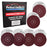 Premium 9" Red 9-Hole Pattern Sanding Discs, 30 Disc Variety Pack, Grits 60, 80, 120, 150, 180, 220 - Dustless Hook & Loop Backing Sandpaper for Drywall Power Sander, Woodworking Paint