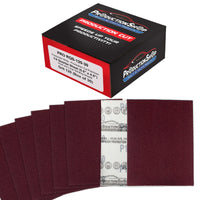 Premium Red 120 Grit 1/4 Sheet Size Red Sanding Sheets, Box of 30 - Hook & Loop Backing Sandpaper, Medium-Cut Abrasive - Fits Palm Sanders, Hand Sanding Blocks