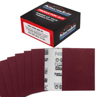 Premium Red 400 Grit 1/4 Sheet Size Red Sanding Sheets, Box of 30 - Hook & Loop Backing Sandpaper, Fine-Cut Abrasive - Fits Palm Sanders, Hand Sanding Blocks