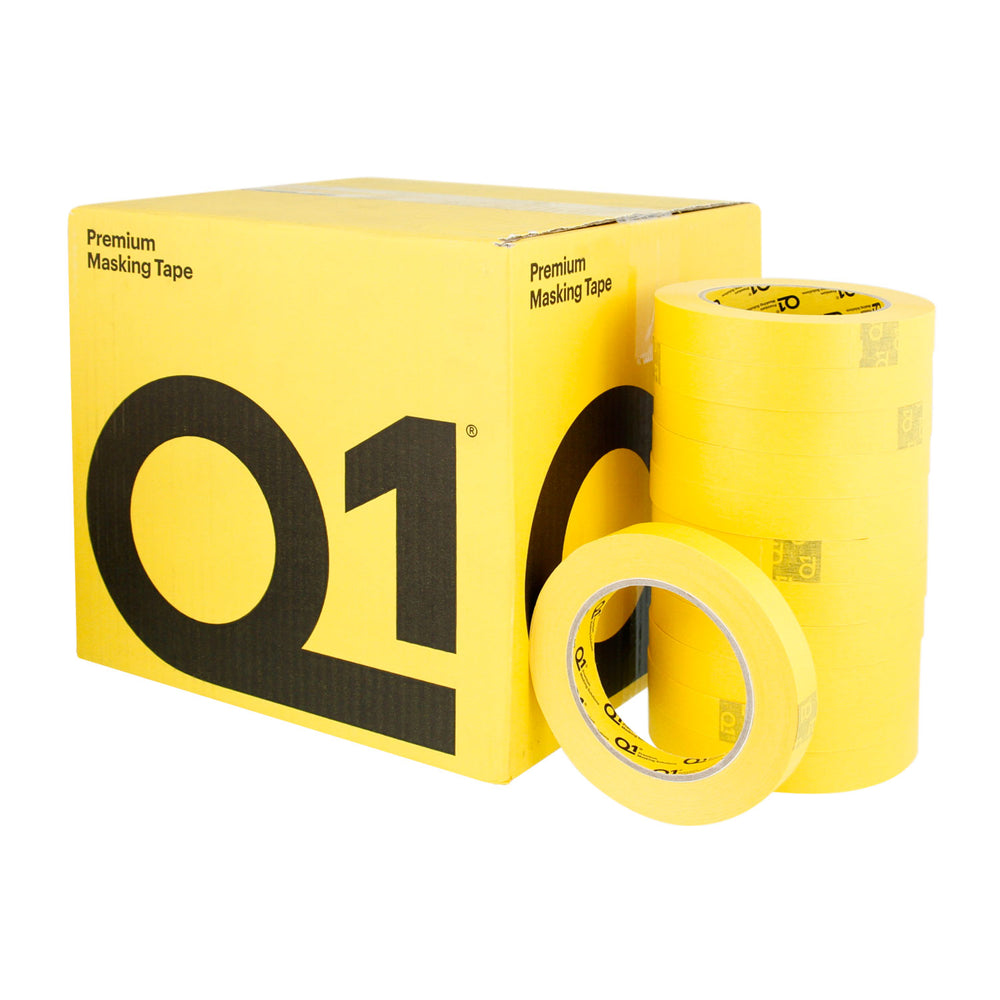 3/4 inch | 18mm Q1 Premium Yellow Masking Tape (48 ROLLS)