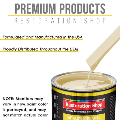 Wimbledon White Acrylic Enamel Auto Paint - Gallon Paint Color Only - Professional Single Stage Gloss Automotive Car Truck Equipment Coating, 2.8 VOC