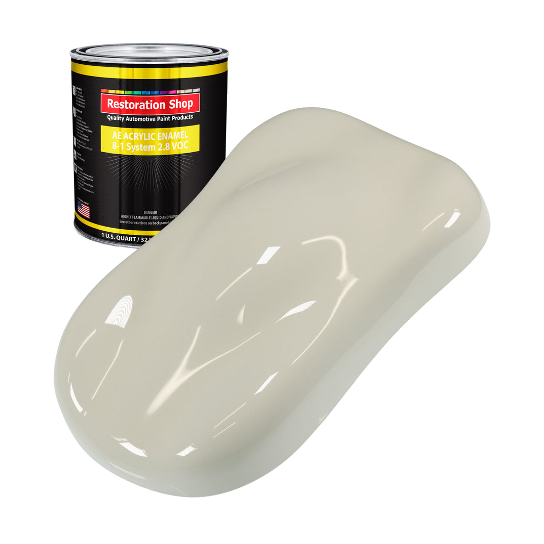 Spinnaker White Acrylic Enamel Auto Paint - Quart Paint Color Only - Professional Single Stage Gloss Automotive Car Truck Equipment Coating, 2.8 VOC