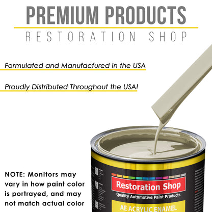 Performance Bright White Acrylic Enamel Auto Paint - Complete Quart Paint Kit - Pro Single Stage Automotive Car Truck Coating, 8:1 Mix Ratio 2.8 VOC