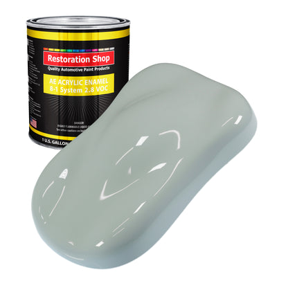 Fleet White Acrylic Enamel Auto Paint - Gallon Paint Color Only - Professional Single Stage High Gloss Automotive Car Truck Equipment Coating, 2.8 VOC
