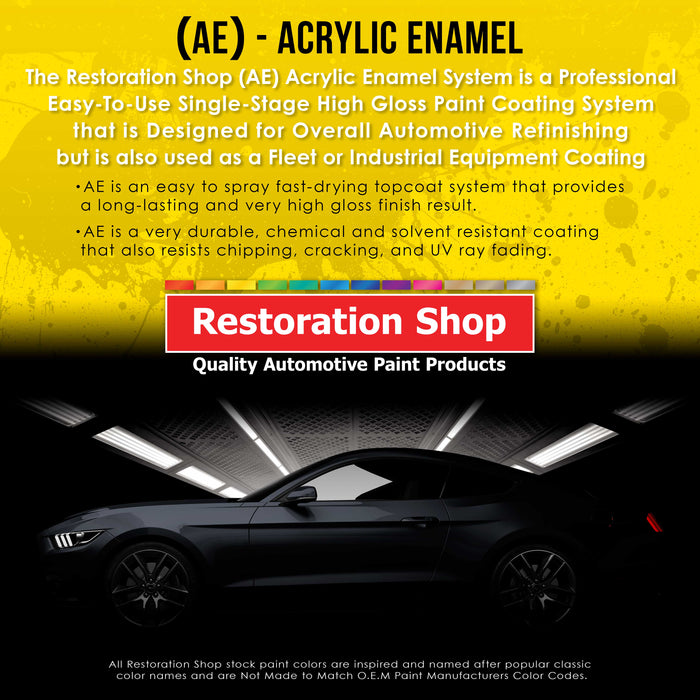Ivory Acrylic Enamel Auto Paint - Quart Paint Color Only - Professional Single Stage High Gloss Automotive, Car, Truck, Equipment Coating, 2.8 VOC