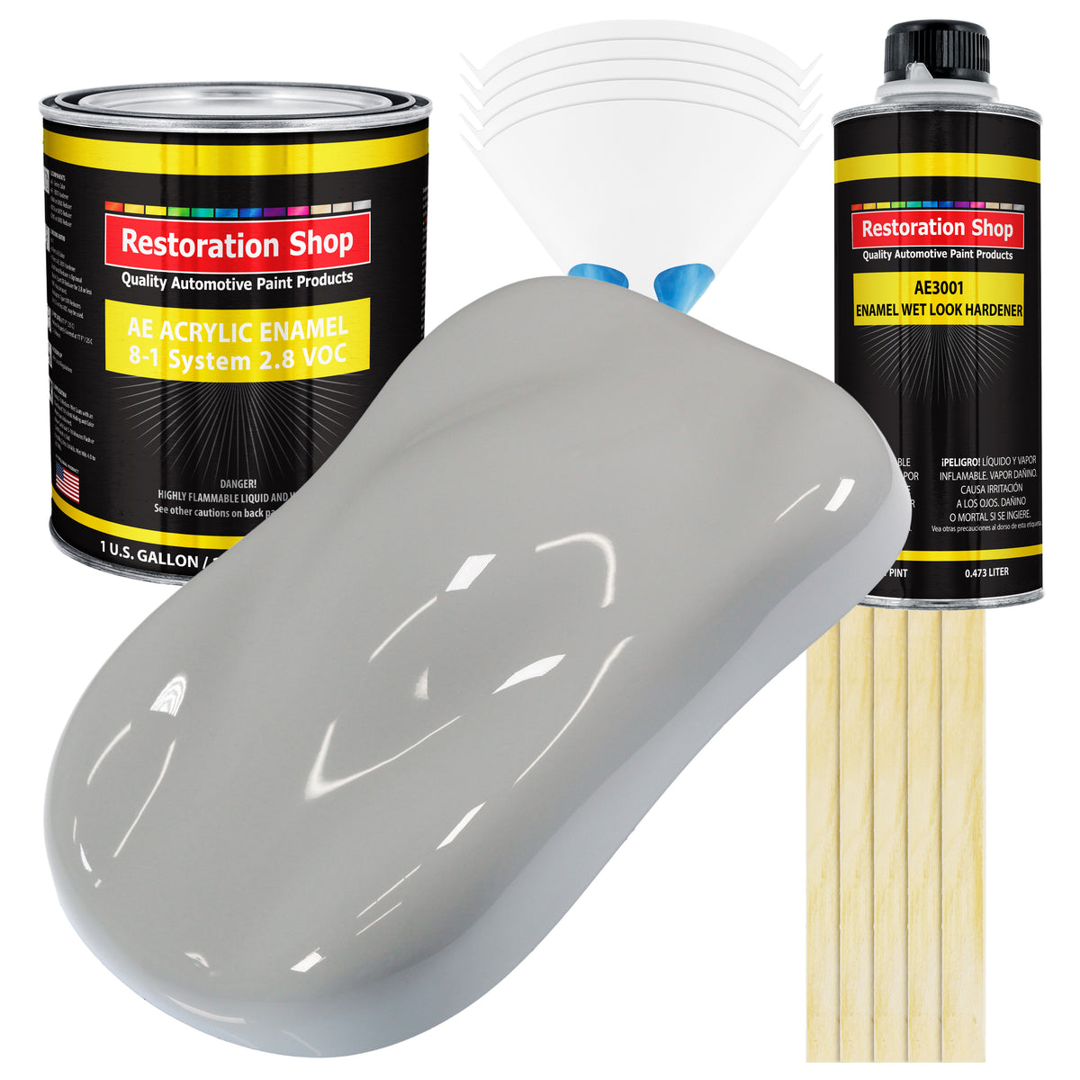 インターナショナルペイント エマシルバー Mesa Gray Acrylic Enamel 1-Gallon Kit — TCP Global