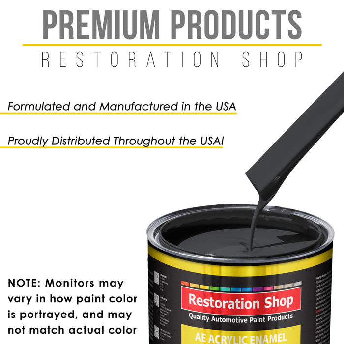 Machinery Gray Acrylic Enamel Auto Paint - Complete Gallon Paint Kit - Professional Single Stage Automotive Car Truck Coating, 8:1 Mix Ratio 2.8 VOC