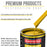 Boss Yellow Acrylic Enamel Auto Paint - Complete Quart Paint Kit - Professional Single Stage Automotive Car Truck Coating, 8:1 Mix Ratio 2.8 VOC