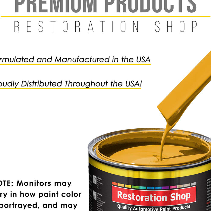 Citrus Yellow Acrylic Enamel Auto Paint - Quart Paint Color Only - Professional Single Stage High Gloss Automotive Car Truck Equipment Coating 2.8 VOC