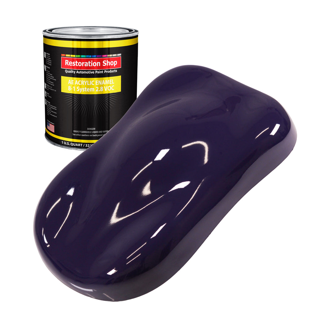 Majestic Purple Acrylic Enamel Auto Paint - Quart Paint Color Only - Professional Single Stage Gloss Automotive Car Truck Equipment Coating, 2.8 VOC