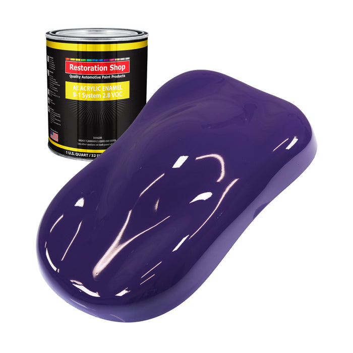 Mystical Purple Acrylic Enamel Auto Paint - Quart Paint Color Only - Professional Single Stage Gloss Automotive Car Truck Equipment Coating, 2.8 VOC