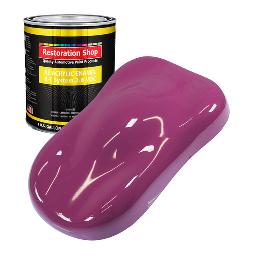 Magenta Acrylic Enamel Auto Paint - Gallon Paint Color Only - Professional Single Stage High Gloss Automotive, Car, Truck, Equipment Coating, 2.8 VOC